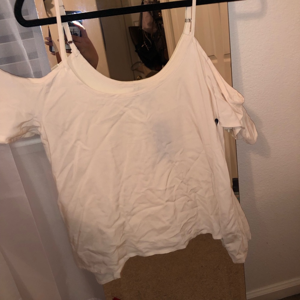 Cream Off the Shoulder Shirt